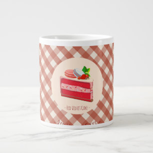 Rote Samtkuchen mit Erdbeer-Frischkäse Jumbo-Tasse