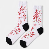 Rote Sapling Socken (Linkes Detail)