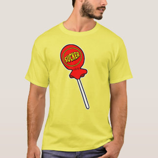 Rote Saugnärrin Screwball Grafik Gelb T-Shirt