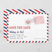 Rote Save the Date Postdienstsammlung (Vorne/Hinten)