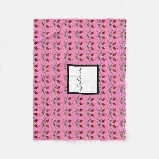 Rote Schädel blühen Fleecedecke (Vorderseite)