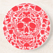 ROTE SCHÄDEL-PRODUKTE GETRÄNKEUNTERSETZER (Vorne)