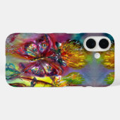 ROTE SCHALTFLÄDEN AUF GELBEN THISTEN, BLUE SKY Flo Case-Mate iPhone Hülle (Rückseite (Horizontal))