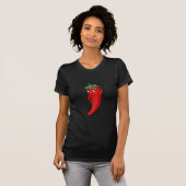 Rote scharfe Pfeffer-Diva T-Shirt (Vorne ganz)