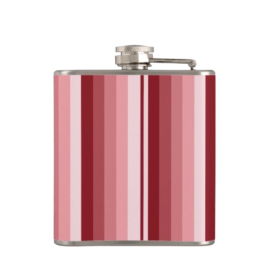 Rote Schattenstreifen Flachmann (Rückseite)