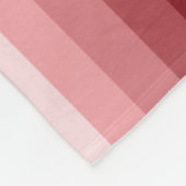 Rote Schattenstreifen Fleecedecke (Ecke)