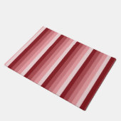 Rote Schattenstreifen Fußmatte (Schrägansicht)