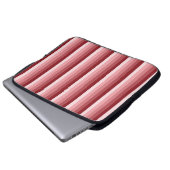 Rote Schattenstreifen Laptopschutzhülle (Vorne Knopf)