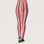 Rote Schattenstreifen Leggings (Rückseite)