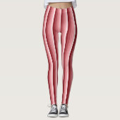 Rote Schattenstreifen Leggings (Vorderseite)
