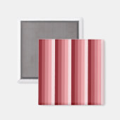 Rote Schattenstreifen Magnet (Vorderseite/Rückseite)