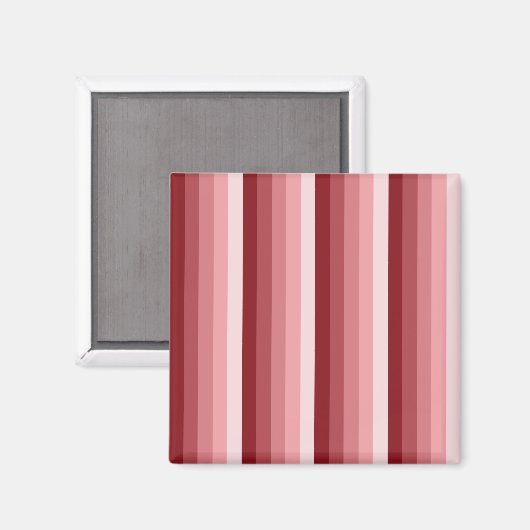 Rote Schattenstreifen Magnet (Vorderseite/Rückseite)