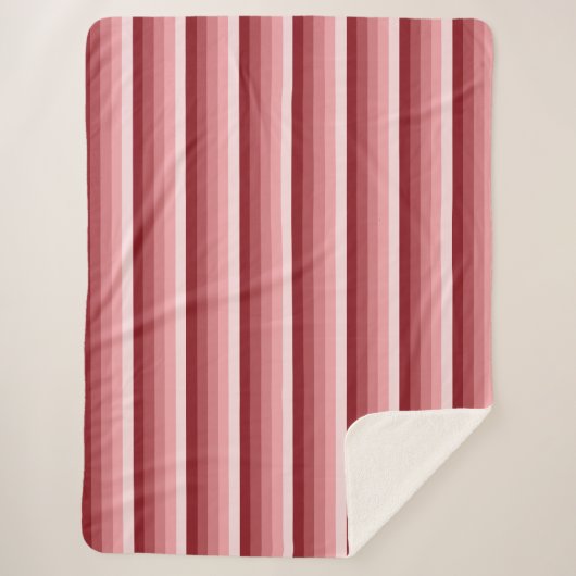 Rote Schattenstreifen Sherpadecke (Vorderseite)