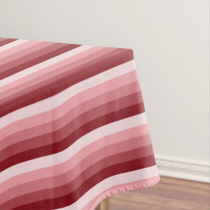 Rote Schattenstreifen Tischdecke