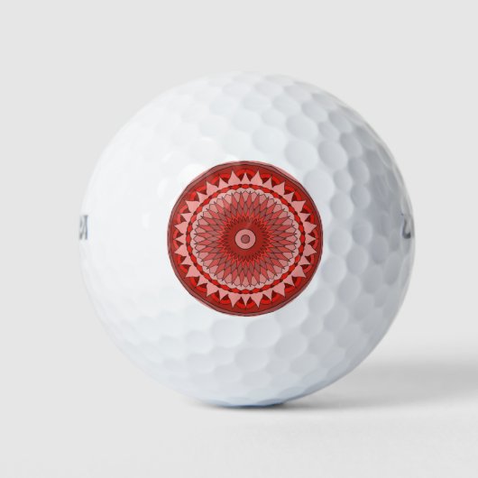 Rote Schattierungen Golfball (Vorderseite)