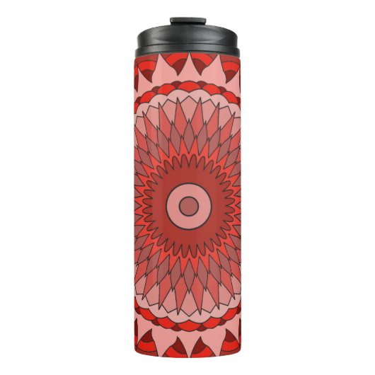 Rote Schattierungen Thermosbecher (Vorderseite)