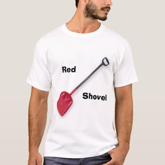 Rote Schaufel T-Shirt (Vorderseite)