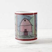 Rote Scheune auf dem Land Kaffeetasse (Mittel)