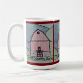 Rote Scheune auf dem Land Kaffeetasse (Links)