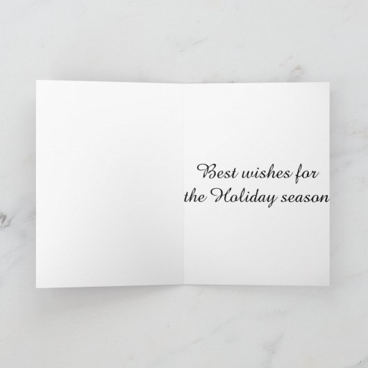 Rote Scheune Feiertagskarte (Innenseite)