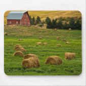 Rote Scheune, Heuballen, Albion, Palouse Bereich 2 Mousepad (Vorne)