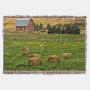 Rote Scheune, Heuballen, Albion, Palouse-Gebiet 2 Decke