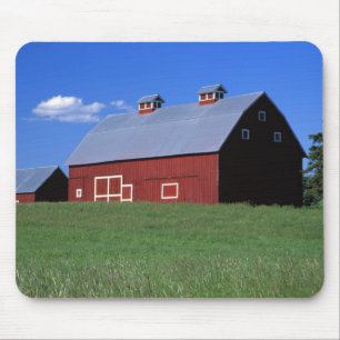 Rote Scheune in Latah County, Idaho State PR MR) Mousepad