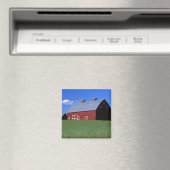 Rote Scheune in Latah Landkreis, Idaho Staat PR MR Magnet (In Situ (Geschirrspüler))