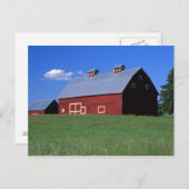 Rote Scheune in Latah Landkreis, Idaho Staat PR MR Postkarte (Vorne/Hinten)