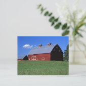 Rote Scheune in Latah Landkreis, Idaho Staat PR MR Postkarte (Stehend Vorderseite)