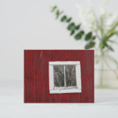rote Scheune Postkarte (Stehend Vorderseite)