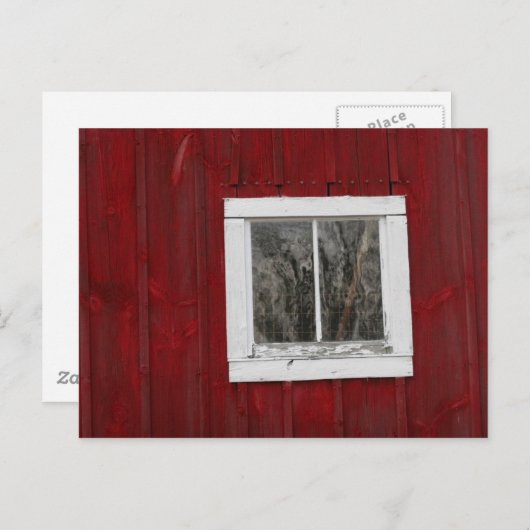 rote Scheune Postkarte (Vorne/Hinten)
