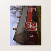 Rote Scheune Puzzle (Vertikal)