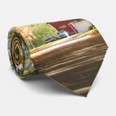 Rote Scheunen-Land-Straße Krawatte (Gerollt)