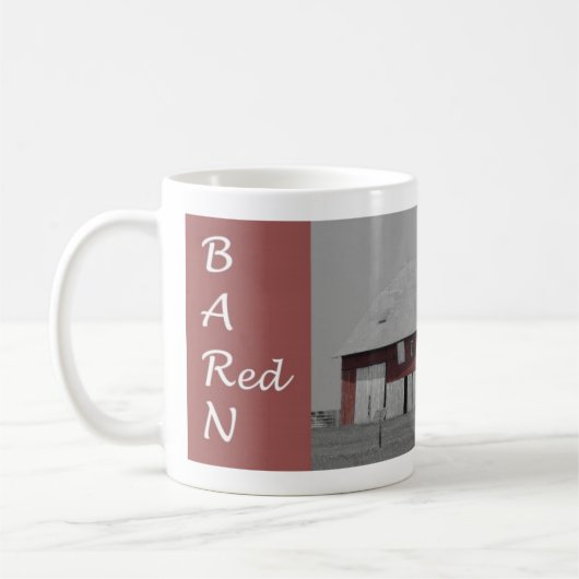 Rote Scheunen-Tasse Kaffeetasse (Links)