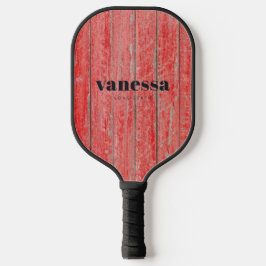 Rote Scheunenbretter Minimale Moderne Klassische B Pickleball Schläger