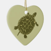 Rote Schieber-Schildkröte Keramikornament (Rechts)