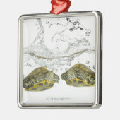 Rote Schieberschildkröten Ornament Aus Metall (Links)