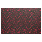 Rote Schläger und Blättermuster Stoff (Fat Quarter (45,7 x 55,9 cm))
