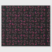 Rote Schlange Handgezeichnete Abbildung nahtloses Geschenkpapier (Flach)