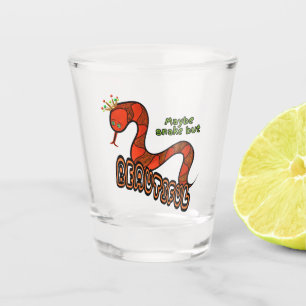 Rote Schlange Schnapsglas