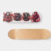 Rote Schlange Skateboard (Horizontal)