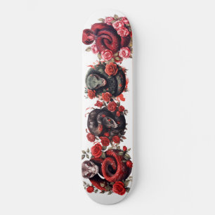 Rote Schlange Skateboard