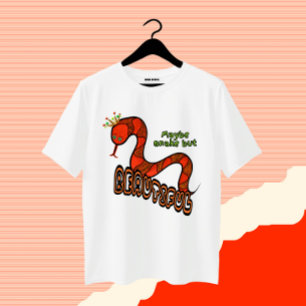 Rote Schlange T-Shirt