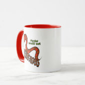 Rote Schlange Tasse (Vorderseite Links)