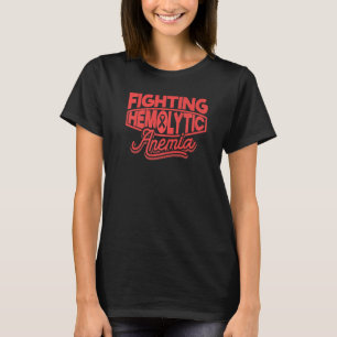 Rote Schleife für hämolytische Anämie Bewusstsein T-Shirt