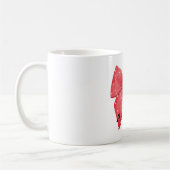Rote Schleife Weiße Punkte Kaffeetasse (Links)