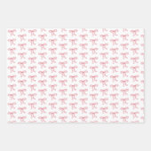 Rote Schleifen Herzen Valentinstag Geschenke Geschenkpapier Set (Vorderseite 2)