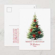 Rote Schleifenbänder Weihnachtsbaum