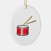 rote Schlingegraphik mit Stöcken Keramik Ornament (Rechts)
